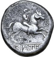 Hexadrachm Biatec Type, Central and Eastern Europe (ancient), 75 BC - 1 BC reverse image
