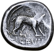 Hexadrachm "Devil Type", Central and Eastern Europe (ancient), 75 BC - 1 BC reverse image