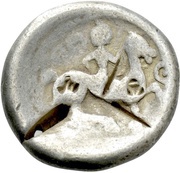 Tetradrachm Sattelkopfpferd Type, Central and Eastern Europe (ancient), 200 BC - 1 BC reverse image