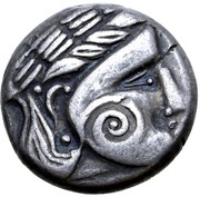 Tetradrachm Wangenschnecke Type obverse image