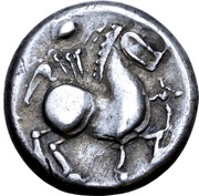 Tetradrachm Wangenschnecke Type, Central and Eastern Europe (ancient), 300 BC - 201 BC reverse image