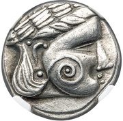 Tetradrachm Wangenschnecke Type obverse image