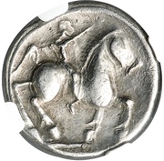 Tetradrachm Wangenschnecke Type, Central and Eastern Europe (ancient), 250 BC - 201 BC reverse image