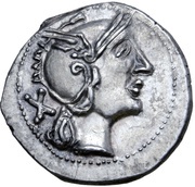 Denarius Imitation of Roman Republic Denarius obverse image