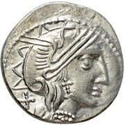Denarius Imitation of Roman Republic Denarius obverse image
