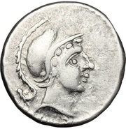 Denarius - Albinus Bruti Imitation of Denarius of Roman Republic obverse image