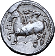 Tetradrachm Katzenreiter Type, Central and Eastern Europe (ancient), 200 BC - 101 BC reverse image