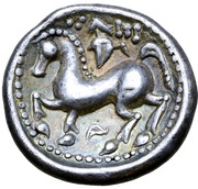 Tetradrachm Ohrlocke Type, Central and Eastern Europe (ancient), 300 BC - 201 BC reverse image