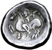 Tetradrachm Apollokopf-Petasosreiter Type, Central and Eastern Europe (ancient), 300 BC - 201 BC reverse image