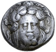 Tetradrachm Apollokopf-Dickschrötling Type obverse image