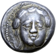 Tetradrachm Apollokopf-Dickschrötling Type obverse image