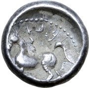 Tetradrachm Apollokopf-Dickschrötling Type, Central and Eastern Europe (ancient), 300 BC - 201 BC reverse image
