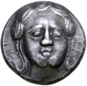 Tetradrachm Apollokopf-Dickschrötling Type obverse image
