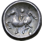 Tetradrachm Apollokopf-Dickschrötling Type, Central and Eastern Europe (ancient), 300 BC - 201 BC reverse image