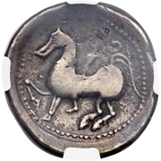 Tetradrachm Apollokopf Type, Central and Eastern Europe (ancient), 250 BC - 201 BC reverse image