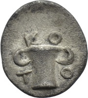 Obol - Kotys I Type II; KOTO, Central and Eastern Europe (ancient), 383 BC - 359 BC reverse image