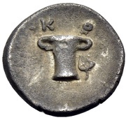 Obol - Kotys I Type II; KO❦, Central and Eastern Europe (ancient), 383 BC - 359 BC reverse image