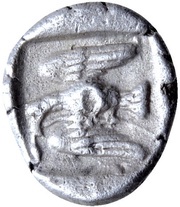 Diobol - Sparadokos, Central and Eastern Europe (ancient), 450 BC - 425 BC reverse image