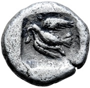 Diobol - Sparadokos, Central and Eastern Europe (ancient), 450 BC - 425 BC reverse image