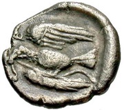 Diobol - Sparadokos, Central and Eastern Europe (ancient), 450 BC - 440 BC reverse image