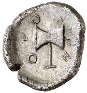 Diobol - Metokos ΜΗΤΟΚΟ on obverse, Central and Eastern Europe (ancient), 405 BC - 391 BC reverse image