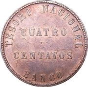 4 Centavos reverse image