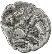 1 Hemiobol - Hyrcodes Bukhara Sogd; with Greek legend reverse image