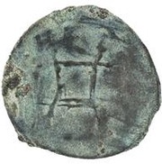 Unknown Æ Bukhara Sogd; facing left wearing cap; with tamgha reverse image