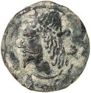 Unknown Æ - Wanwan Kangju; 1st period; regular tamgha; with dot obverse image