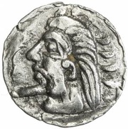 1 Obol Antiochos imitation; Samarqand; regular bust obverse image