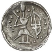 1 Obol Antiochos imitation; Samarqand; regular archer, Central Asia (ancient), 101-201 reverse image