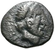 1 Hemidrachm Antiochos imitation; Samarqand obverse image