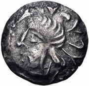 1 Hemidrachm Antiochos imitation; Samarqand obverse image