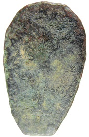 Ant-nose Money "Ghost face" type; with upper line reverse image