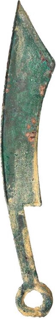 Pointed-tip knife Anepigraphic reverse image