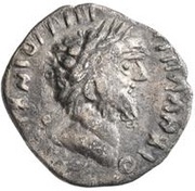 1 Denarius - Imitating Marcus Aurelius, 161-180 Group 1 obverse image