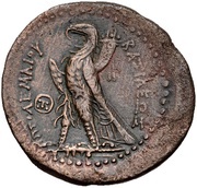 Diobol - Ptolemy II Ptolemais/Ake, Egypt (ancient), 266 BC - 261 BC reverse image