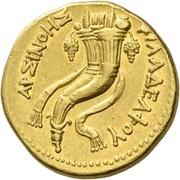 Mnaeion - Ptolemy II Philadelphus In the name of Arsinoe II reverse image