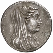 Pentekaidekadrachm - Berenike II Alexandria obverse image