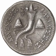 Pentekaidekadrachm - Berenike II Alexandria reverse image