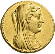 Decadrachm - Berenike II Alexandria obverse image