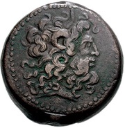 Æ 31 - Ptolemy V Epiphanes and Ptolemy VI Philometor Alexandria obverse image