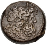 Æ 30 - Ptolemy VIII Physcon and Ptolemy VI Philometor Alexandria obverse image