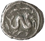 Silver 5 Asses Hippocamp and cerberus obverse image