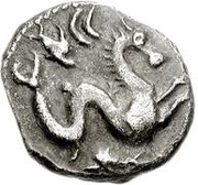 Silver 10 Asses Facing right obverse image