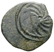 2½ Centesimae Incuse series: spiral reverse image