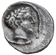Silver 1 As Male head series II: facing right; without value obverse image