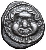 Silver 2½ Asses Gorgoneion series I obverse image