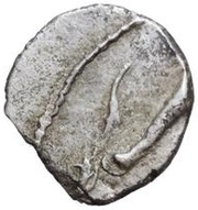 Silver 2½ Asses Male head series II: pentagrams reverse image