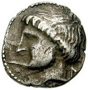 Silver 5 Asses Female head series I obverse image